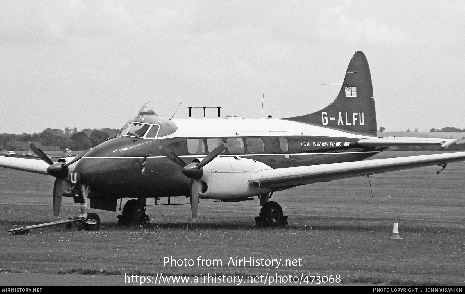 Aircraft Photo of G-ALFU | De Havilland D.H. 104 Dove 6 | Civil Aviation Flying Unit | AirHistory.net #473068