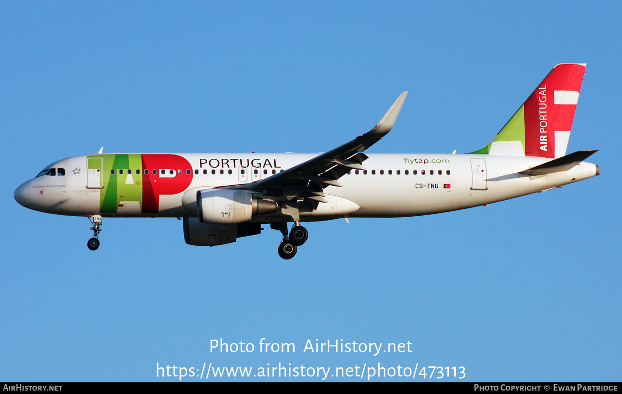 Aircraft Photo of CS-TNU | Airbus A320-214 | TAP Air Portugal | AirHistory.net #473113