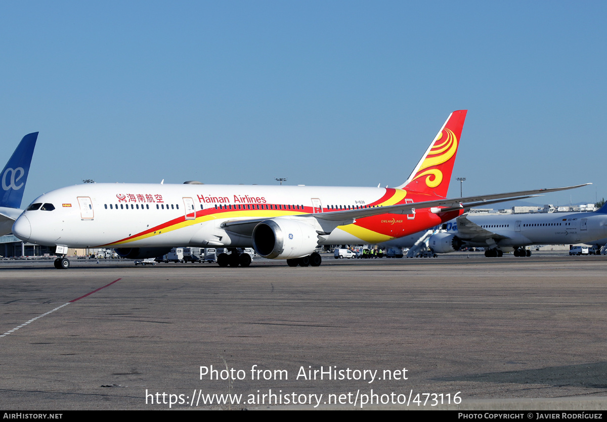 Aircraft Photo of B-1539 | Boeing 787-9 Dreamliner | Hainan Airlines | AirHistory.net #473116