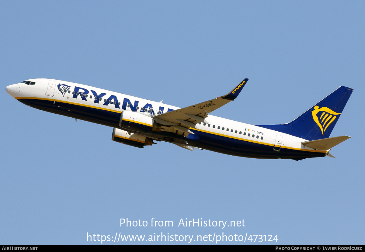 Aircraft Photo of EI-DWE | Boeing 737-8AS | Ryanair | AirHistory.net #473124