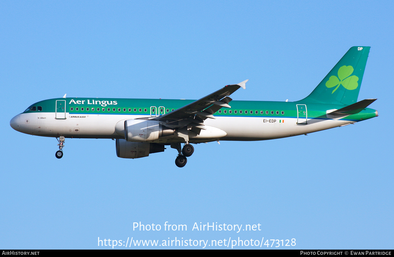 Aircraft Photo of EI-EDP | Airbus A320-214 | Aer Lingus | AirHistory ...