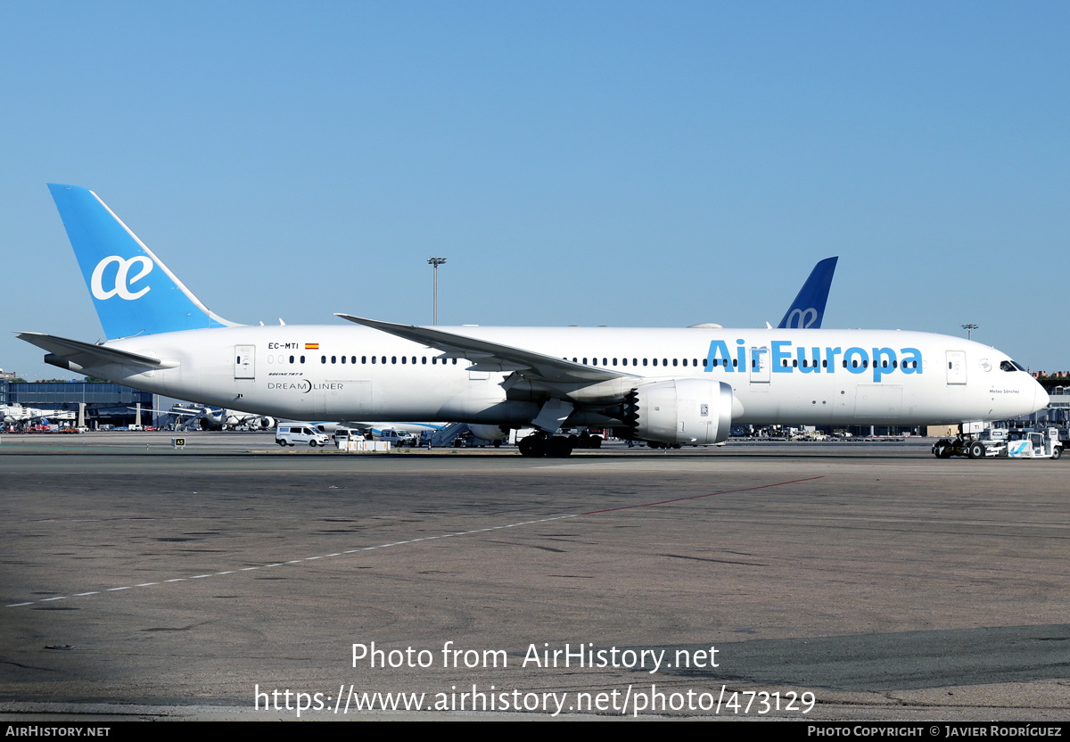 Aircraft Photo of EC-MTI | Boeing 787-9 Dreamliner | Air Europa | AirHistory.net #473129