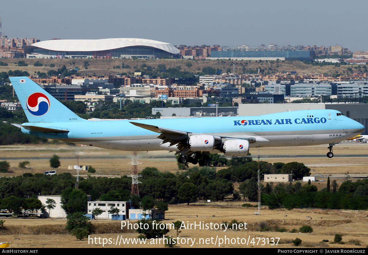 Aircraft Photo of HL7610 | Boeing 747-8HTF/SCD | Korean Air Cargo | AirHistory.net #473137