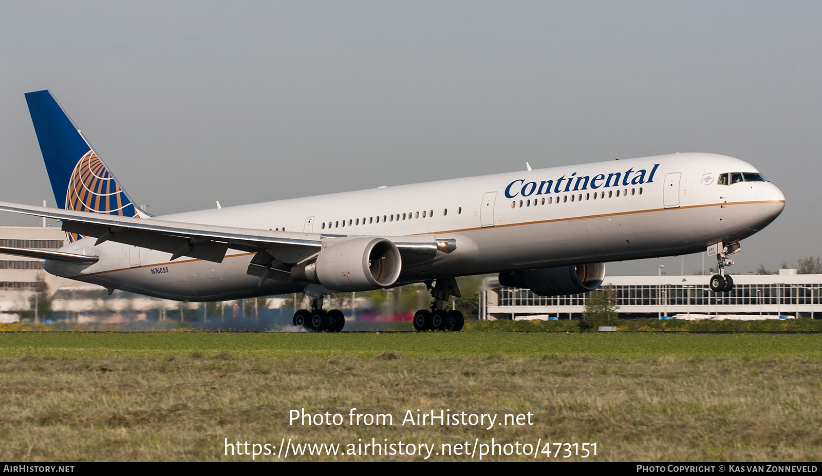 Aircraft Photo of N76055 | Boeing 767-424/ER | Continental Airlines | AirHistory.net #473151