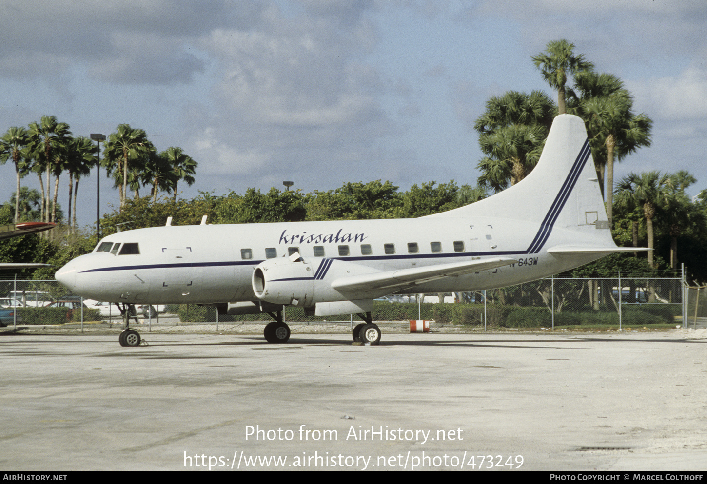 Aircraft Photo of N643W | Convair 240-4 | Krissalan | AirHistory.net #473249