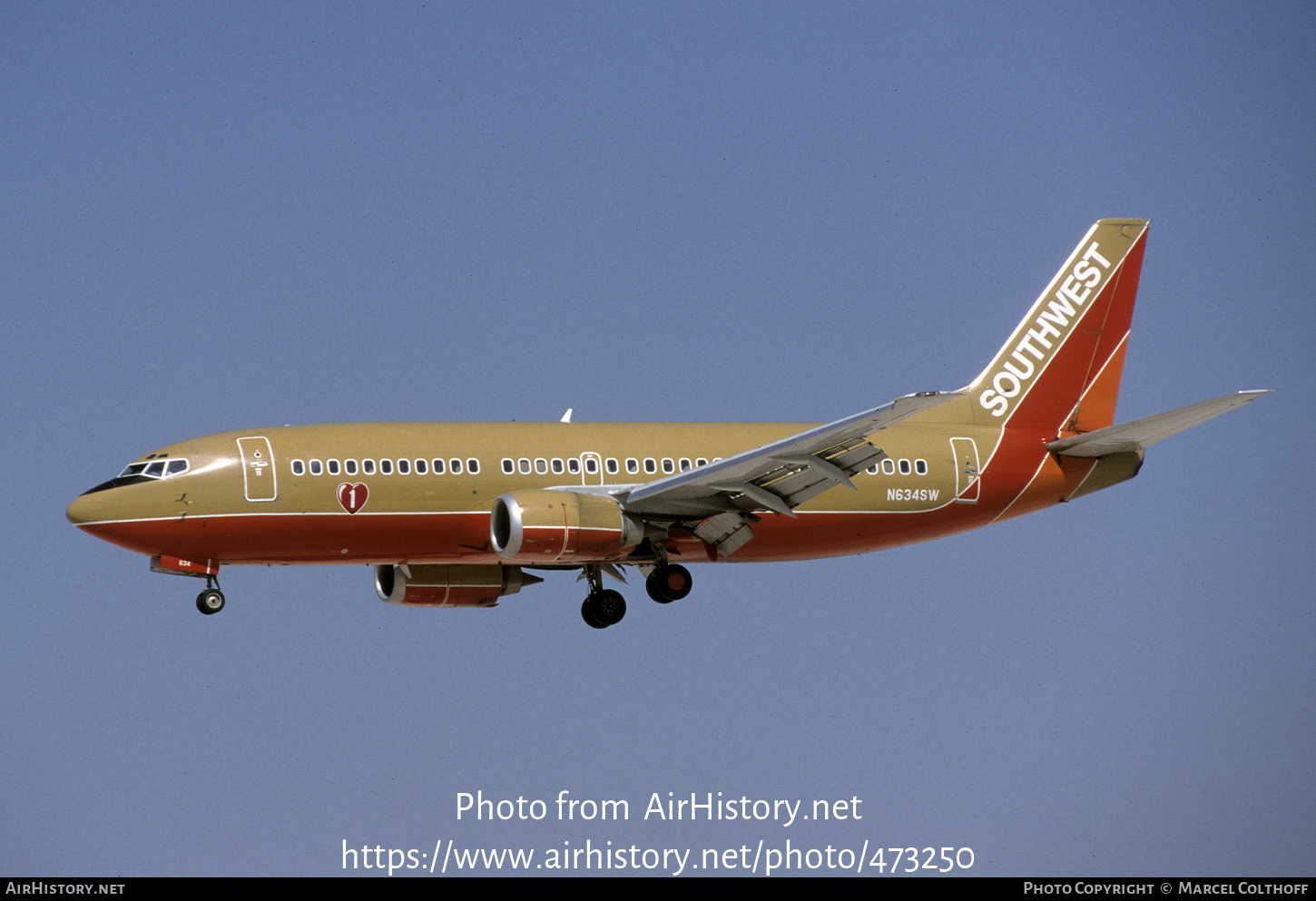 Aircraft Photo of N634SW | Boeing 737-3H4 | Southwest Airlines | AirHistory.net #473250