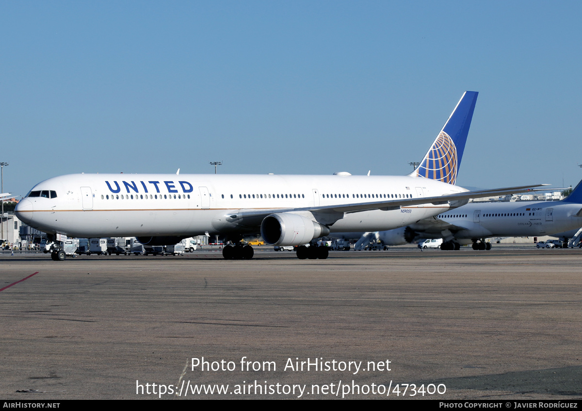 Aircraft Photo of N59053 | Boeing 767-424/ER | United Airlines | AirHistory.net #473400