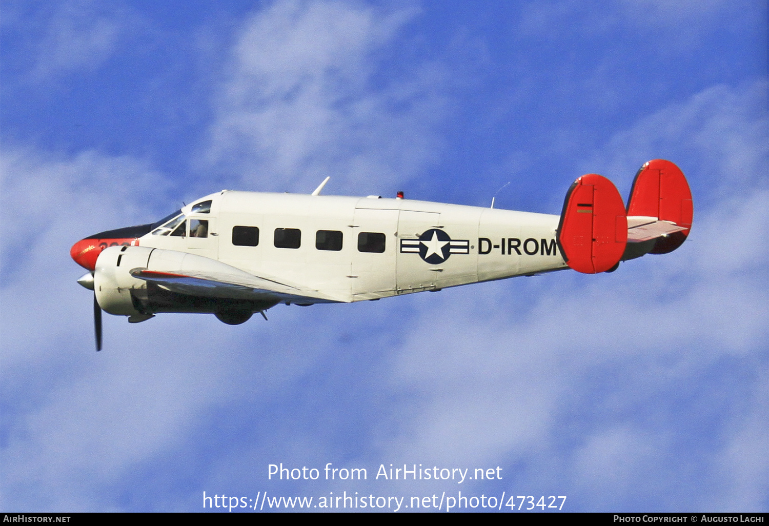 Aircraft Photo of D-IROM | Beech E18S | USA - Air Force | AirHistory.net #473427