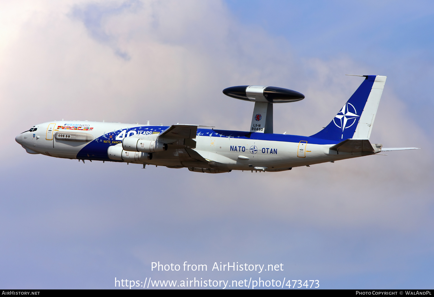 Aircraft Photo of LX-N90450 | Boeing E-3A Sentry | Luxembourg - NATO | AirHistory.net #473473