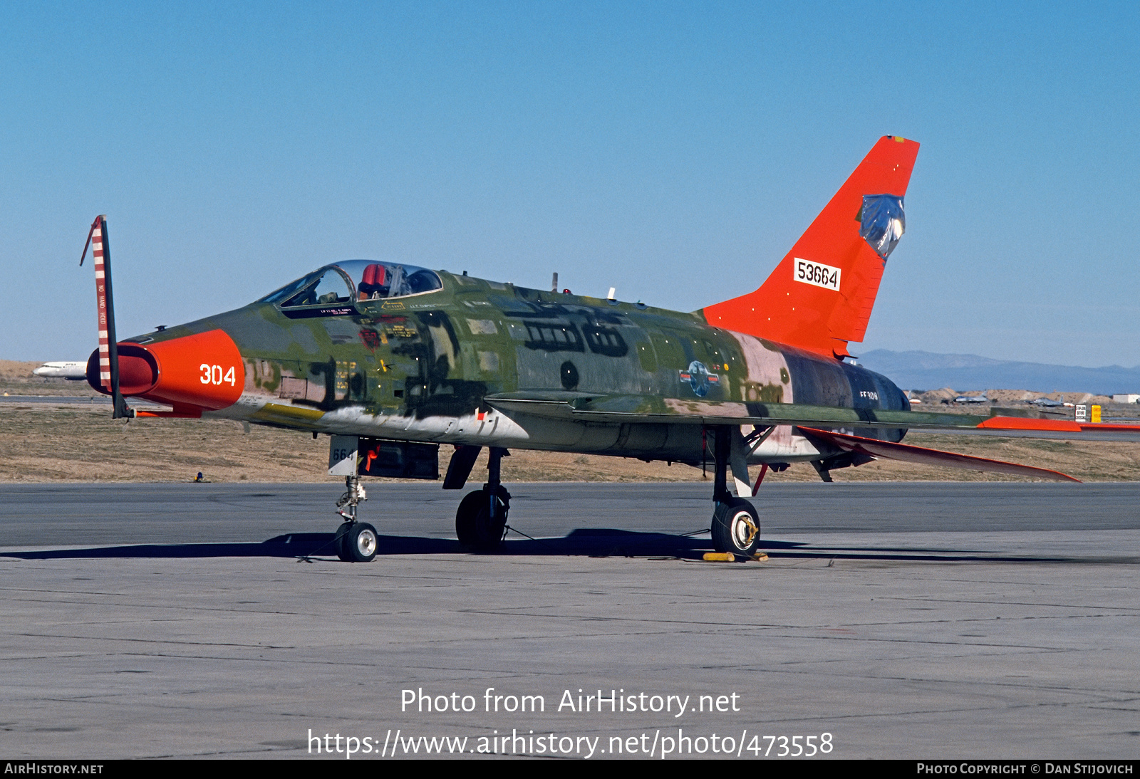 Aircraft Photo of 55-3664 / 53664 | North American QF-100D Super Sabre | USA - Air Force | AirHistory.net #473558