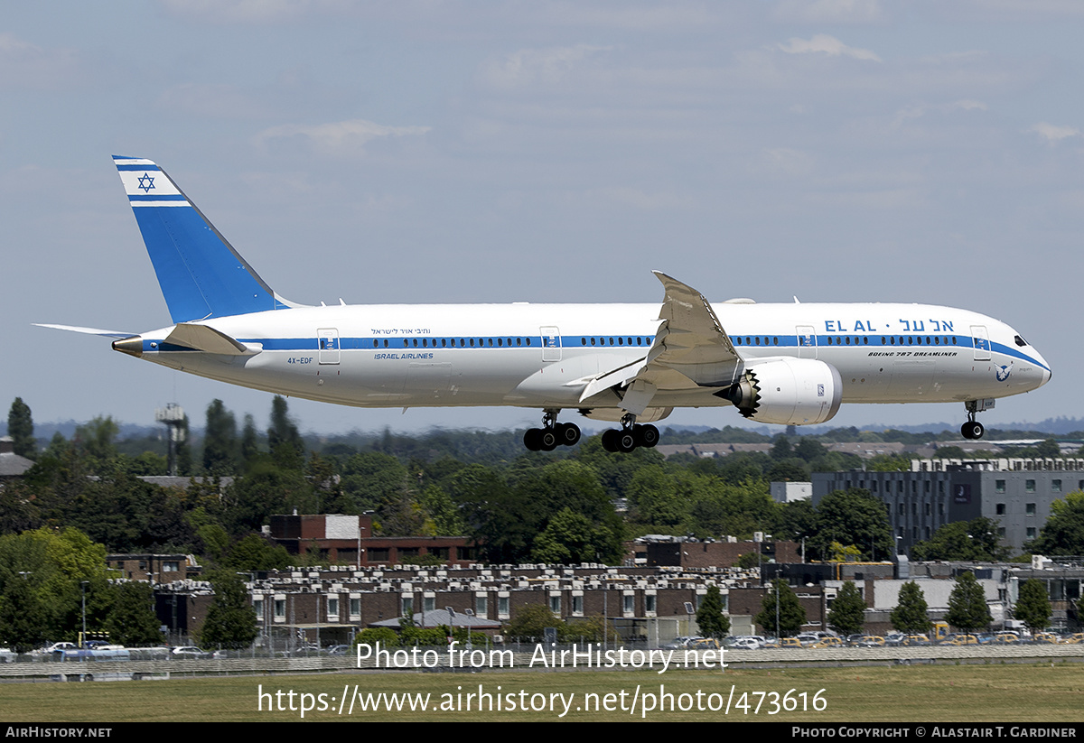 Aircraft Photo of 4X-EDF | Boeing 787-9 Dreamliner | El Al Israel Airlines | AirHistory.net #473616
