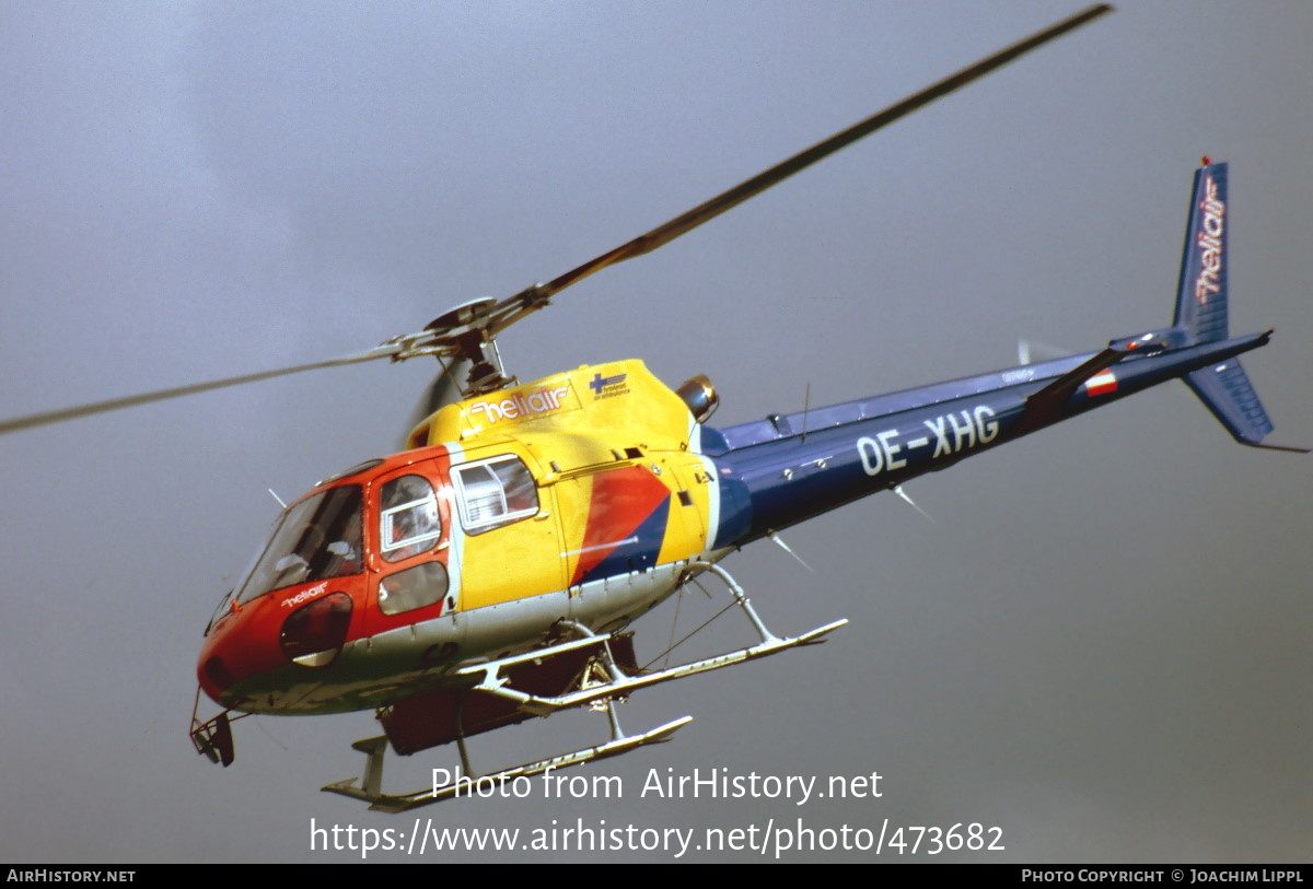 Aircraft Photo of OE-XHG | Aerospatiale AS-350B-2 Ecureuil | Heliair | AirHistory.net #473682