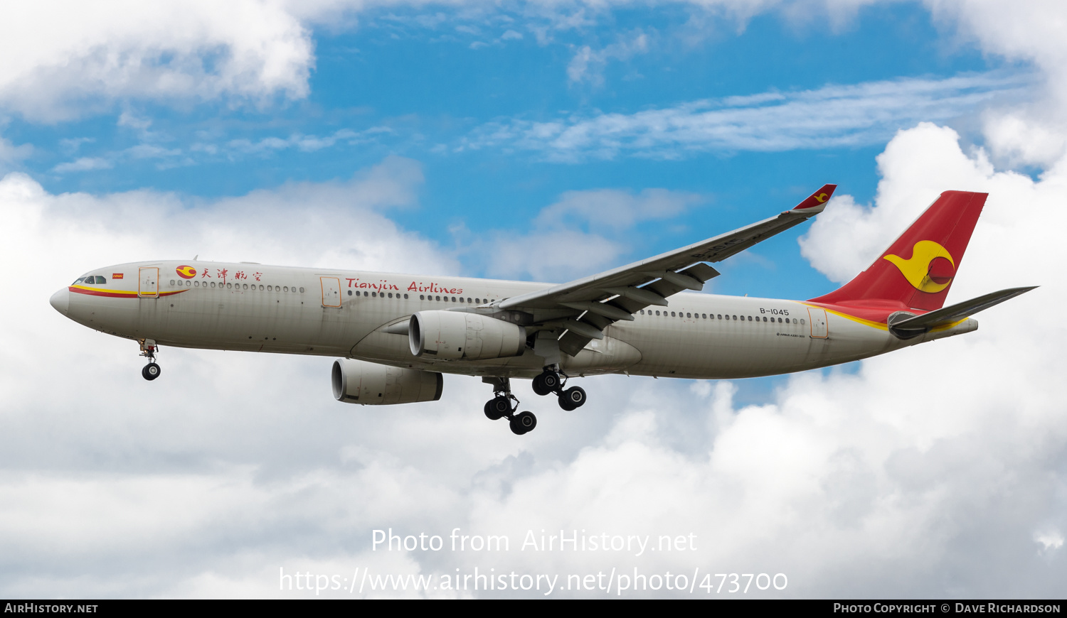 Aircraft Photo Of B-1045 | Airbus A330-343 | Tianjin Airlines ...