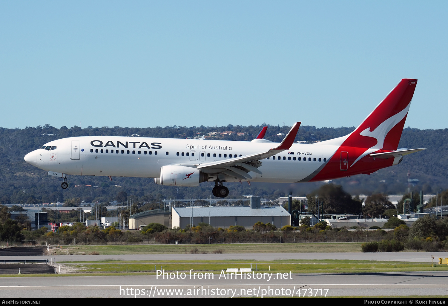 Aircraft Photo of VH-VXM | Boeing 737-838 | Qantas | AirHistory.net #473717