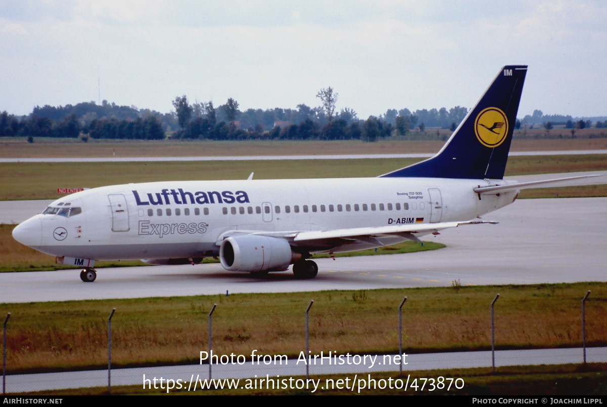 Aircraft Photo of D-ABIM | Boeing 737-530 | Lufthansa Express | AirHistory.net #473870