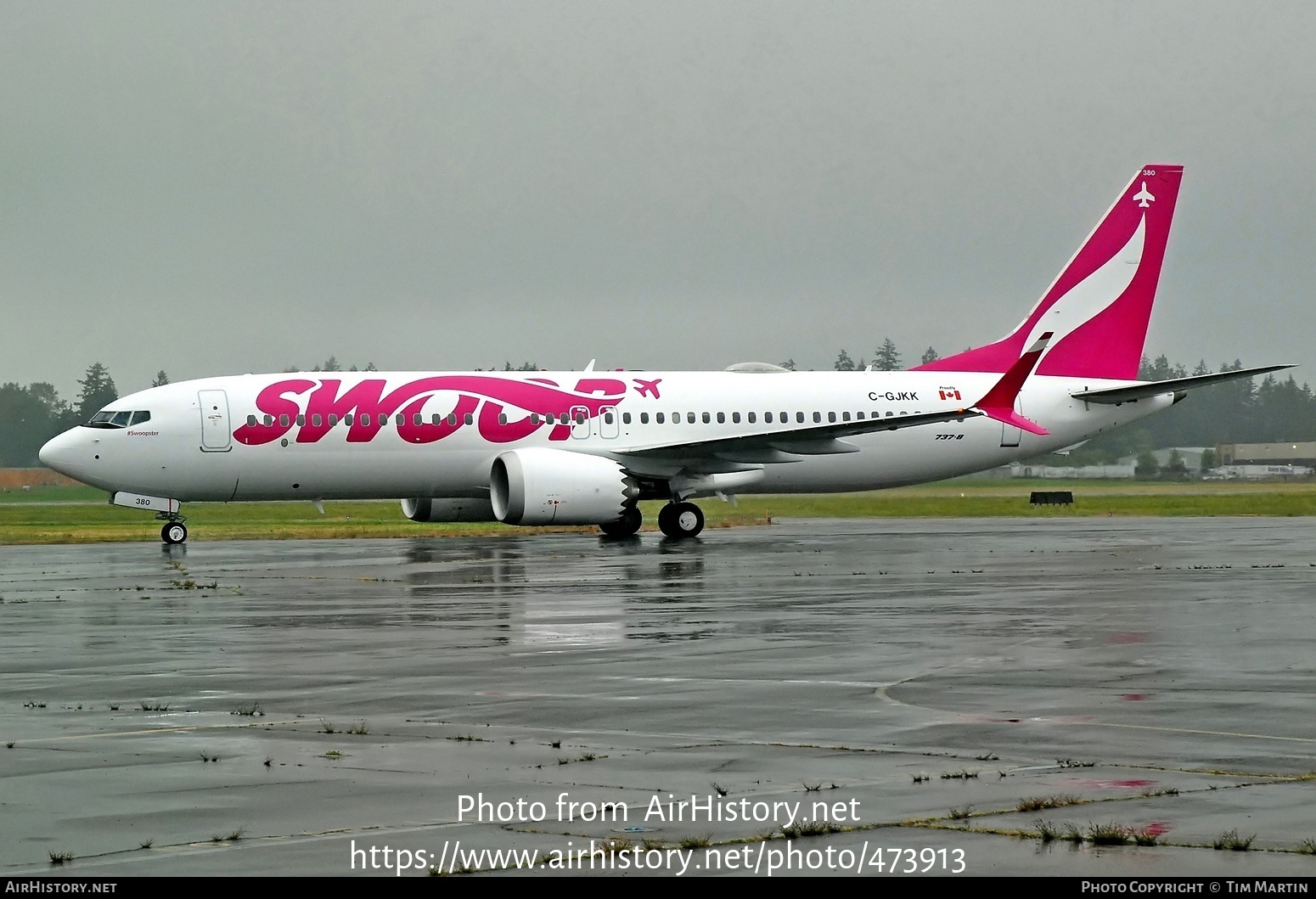 Aircraft Photo of C-GJKK | Boeing 737-8 Max 8 | Swoop | AirHistory.net #473913