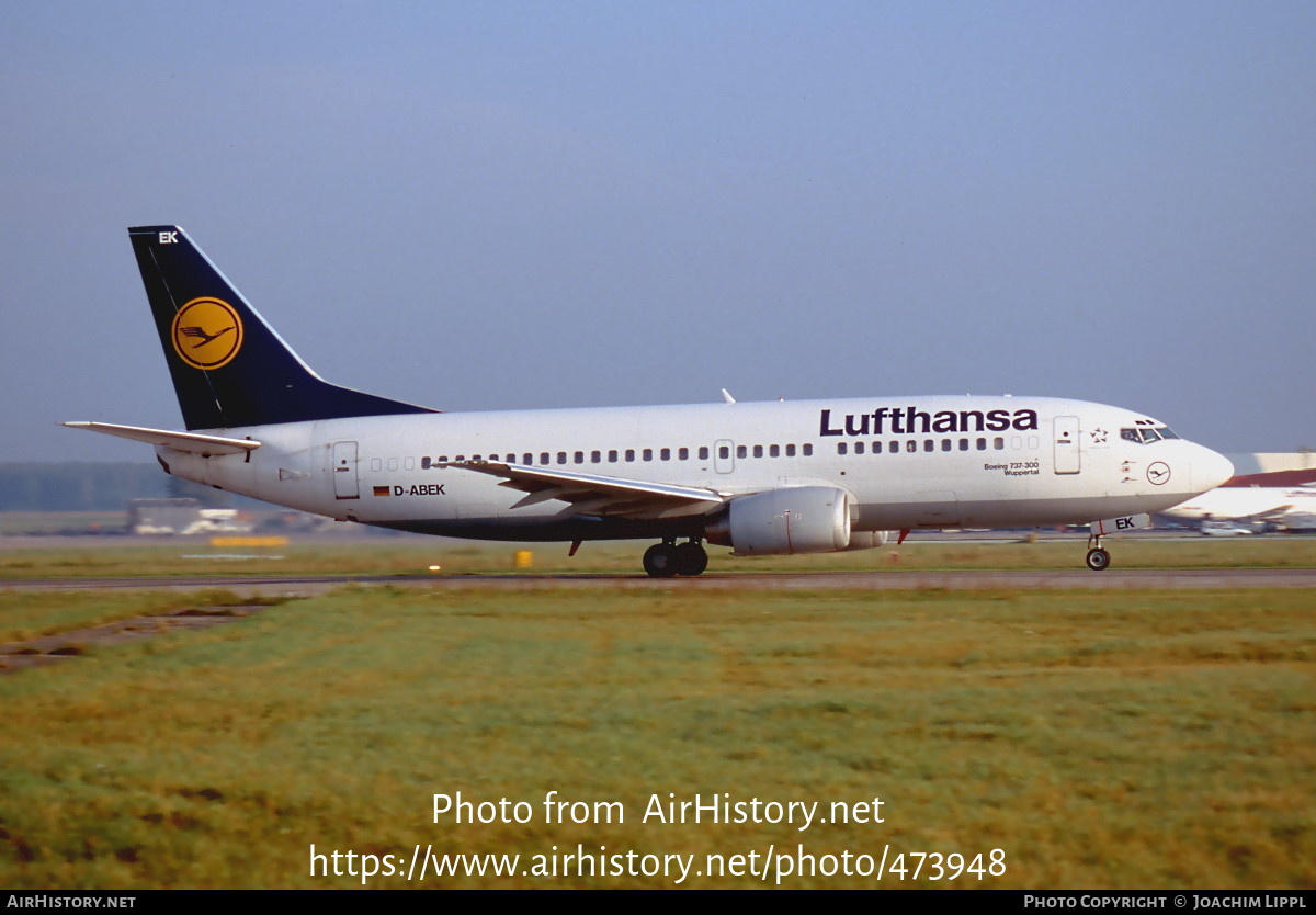 Aircraft Photo of D-ABEK | Boeing 737-330 | Lufthansa | AirHistory.net #473948