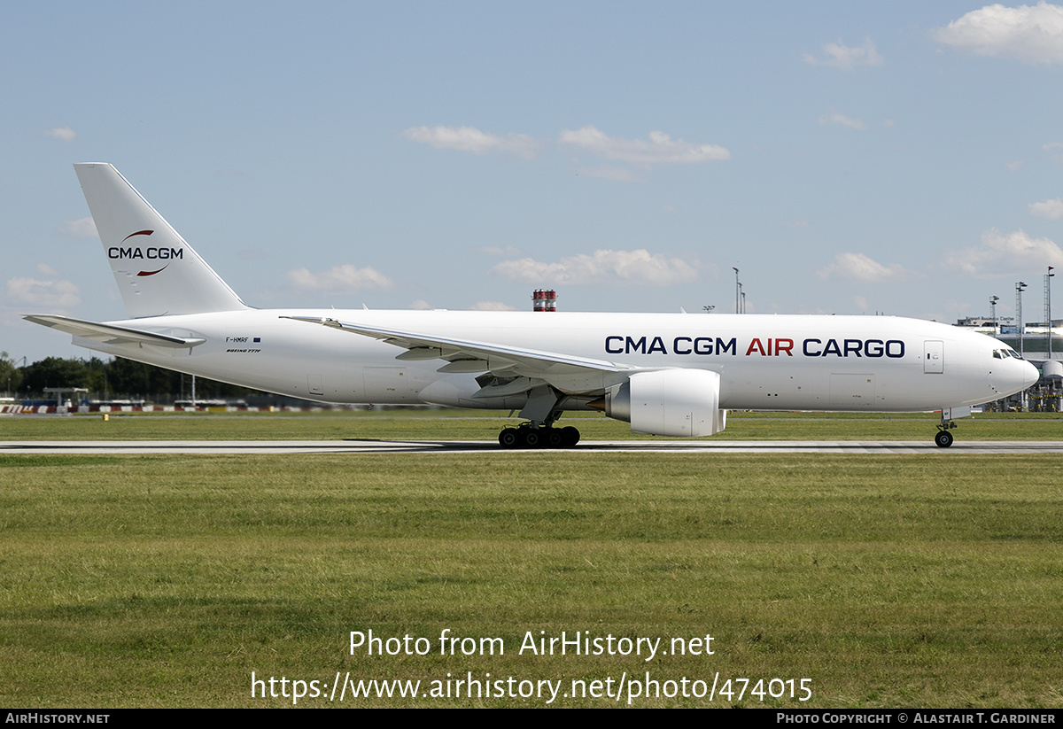 Aircraft Photo of F-HMRF | Boeing 777-F | CMA CGM Air Cargo | AirHistory.net #474015