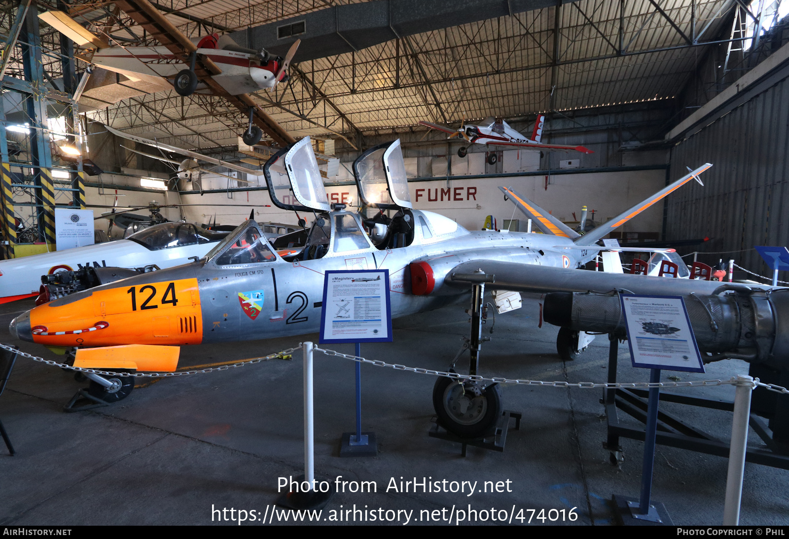 Aircraft Photo of 124 | Fouga CM-170R Magister | France - Air Force | AirHistory.net #474016