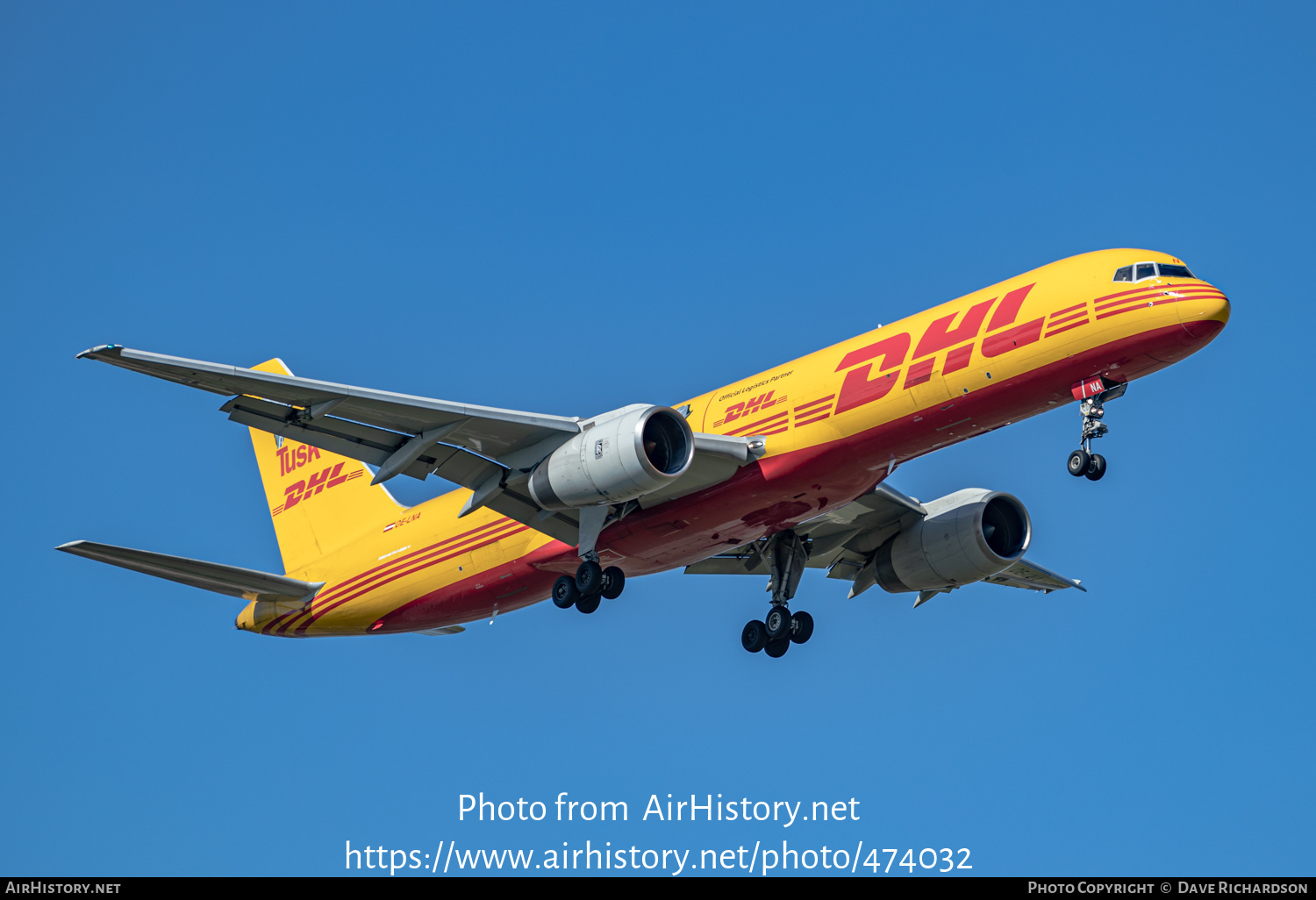 Aircraft Photo of OE-LNA | Boeing 757-23APF | DHL International | AirHistory.net #474032