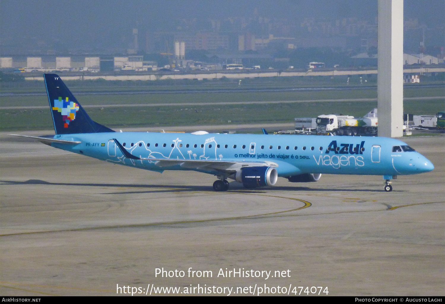 Aircraft Photo of PR-AYY | Embraer 190AR (ERJ-190-100IGW) | Azul Linhas Aéreas Brasileiras | AirHistory.net #474074