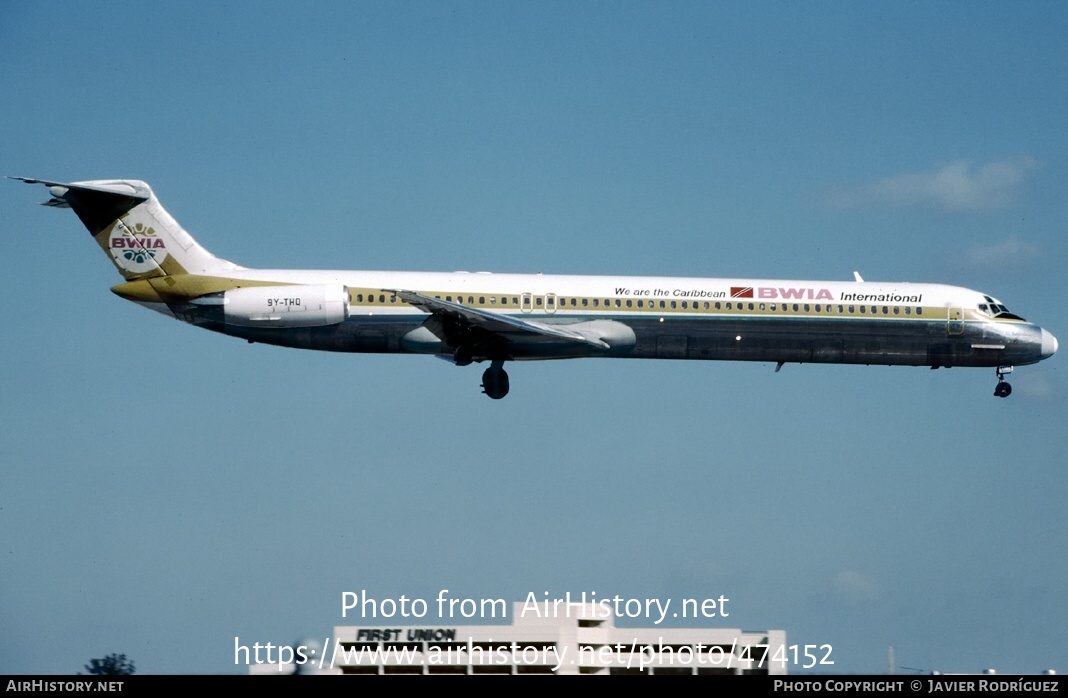 Aircraft Photo of 9Y-THQ | McDonnell Douglas MD-83 (DC-9-83) | BWIA International | AirHistory.net #474152