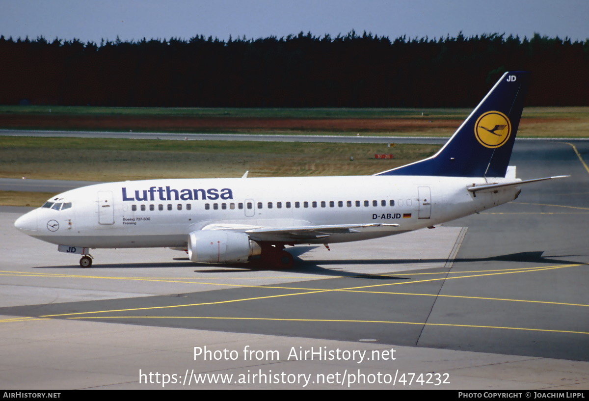 Aircraft Photo of D-ABJD | Boeing 737-530 | Lufthansa | AirHistory.net #474232