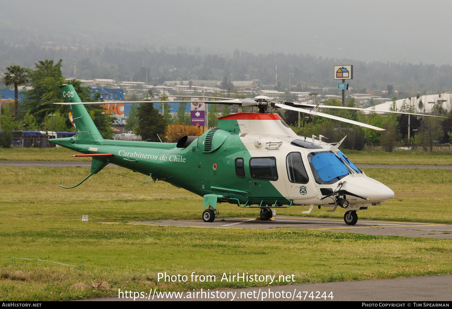 Aircraft Photo of C-05 | AgustaWestland AW-109E Power | Chile - Carabineros | AirHistory.net #474244