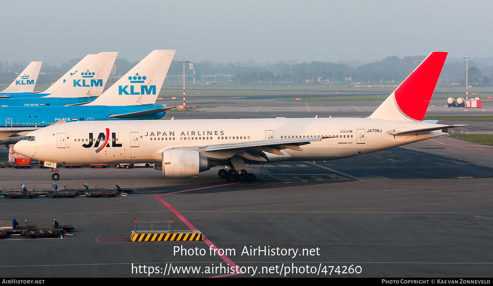 Aircraft Photo of JA708J | Boeing 777-246/ER | Japan Airlines - JAL | AirHistory.net #474260