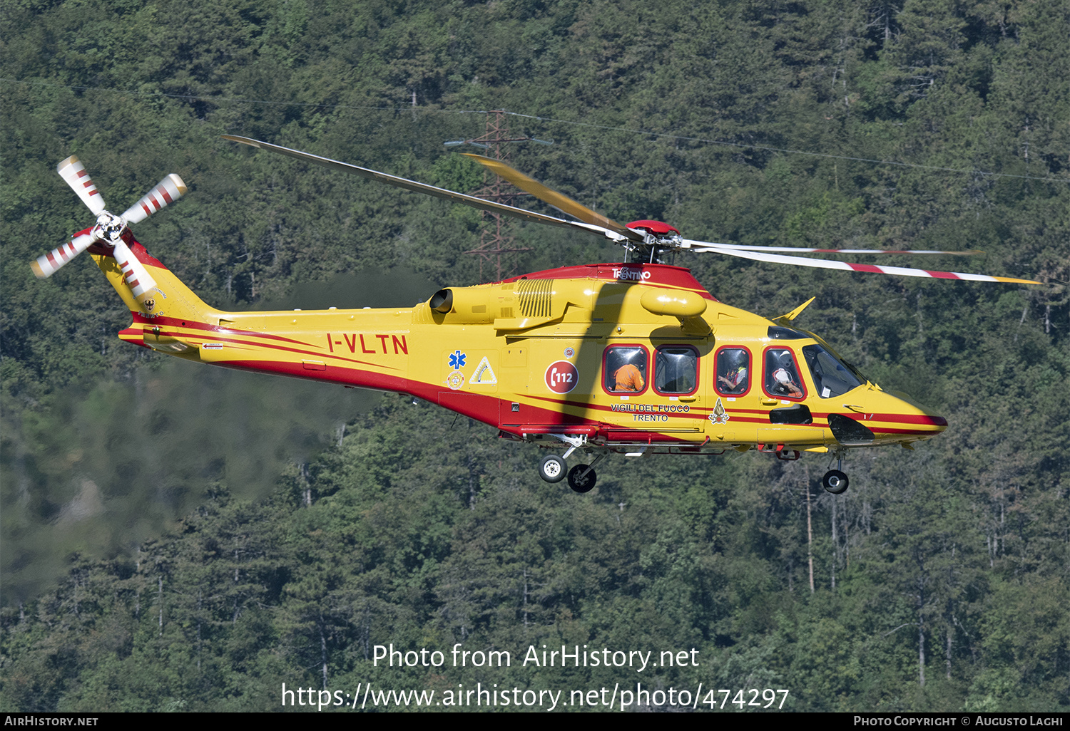 Aircraft Photo of I-VLTN | Leonardo AW-139 | Vigili del Fuoco Trento | AirHistory.net #474297