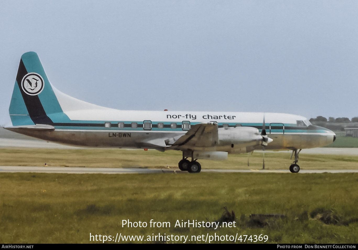 Aircraft Photo of LN-BWN | Convair 580 | Nor-Fly Charter | AirHistory.net #474369