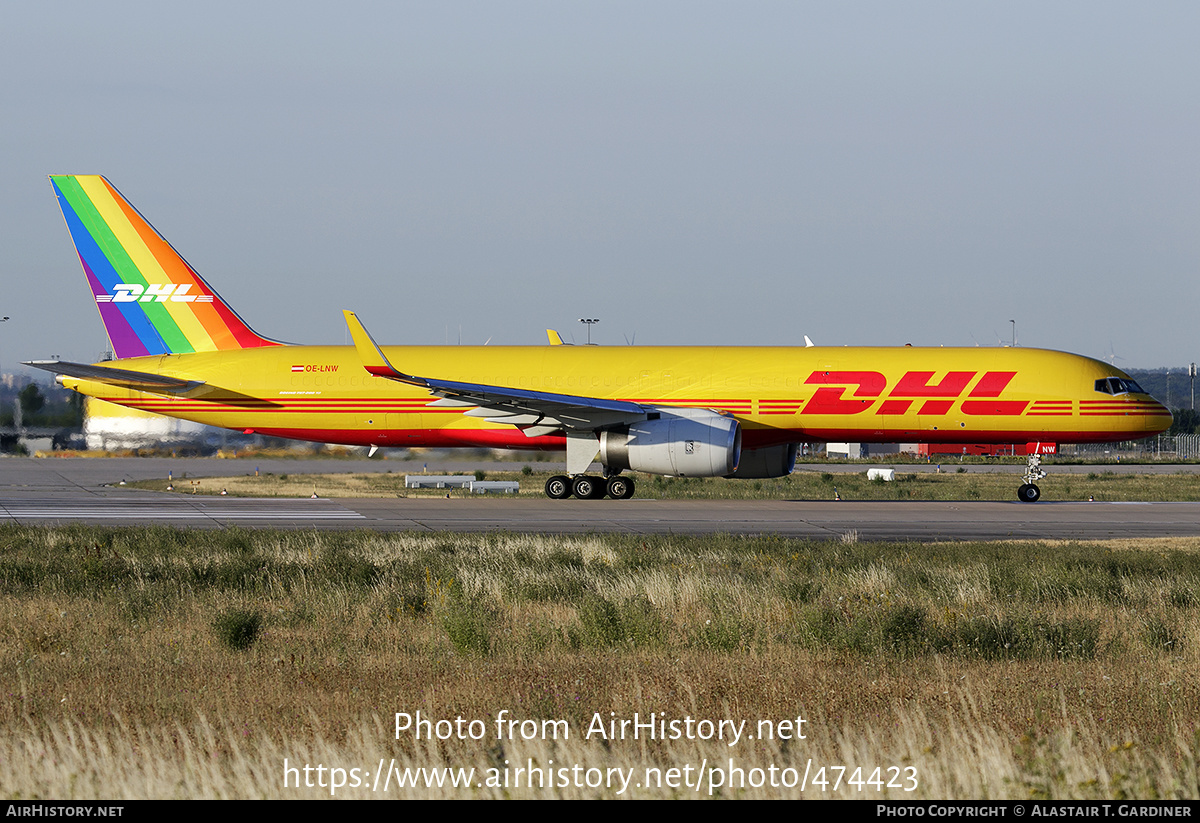 Aircraft Photo of OE-LNW | Boeing 757-223(PCF) | DHL International | AirHistory.net #474423