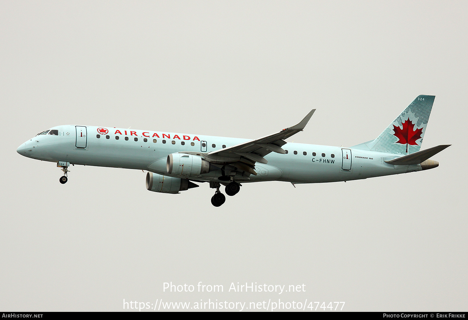 Aircraft Photo of C-FHNW | Embraer 190AR (ERJ-190-100IGW) | Air Canada | AirHistory.net #474477