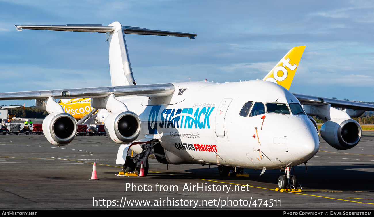 Aircraft Photo of VH-NJZ | British Aerospace BAe-146-300QT Quiet Trader | StarTrack | AirHistory.net #474511