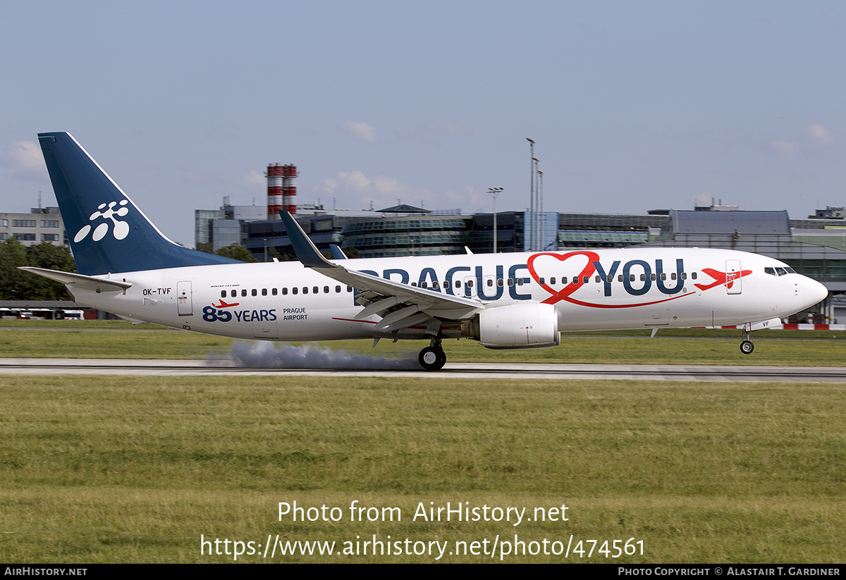 Aircraft Photo of OK-TVF | Boeing 737-8FH | Travel Service | AirHistory.net #474561