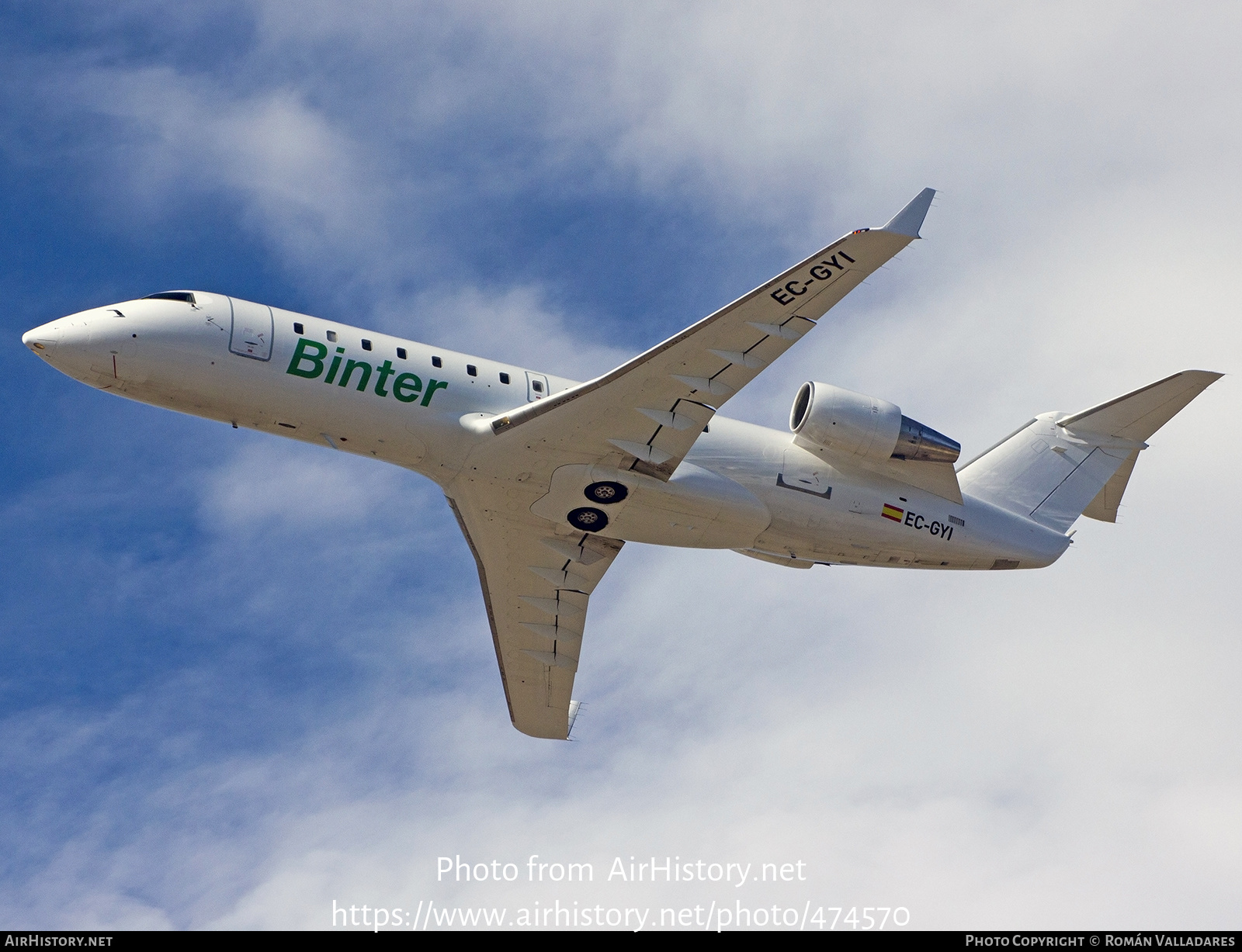 Aircraft Photo of EC-GYI | Bombardier CRJ-100LR (CL-600-2B19) | Binter Canarias | AirHistory.net #474570