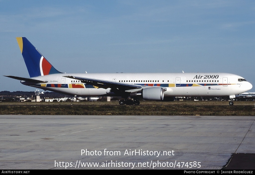 Aircraft Photo of G-OOAL | Boeing 767-38A/ER | Air 2000 | AirHistory.net #474585