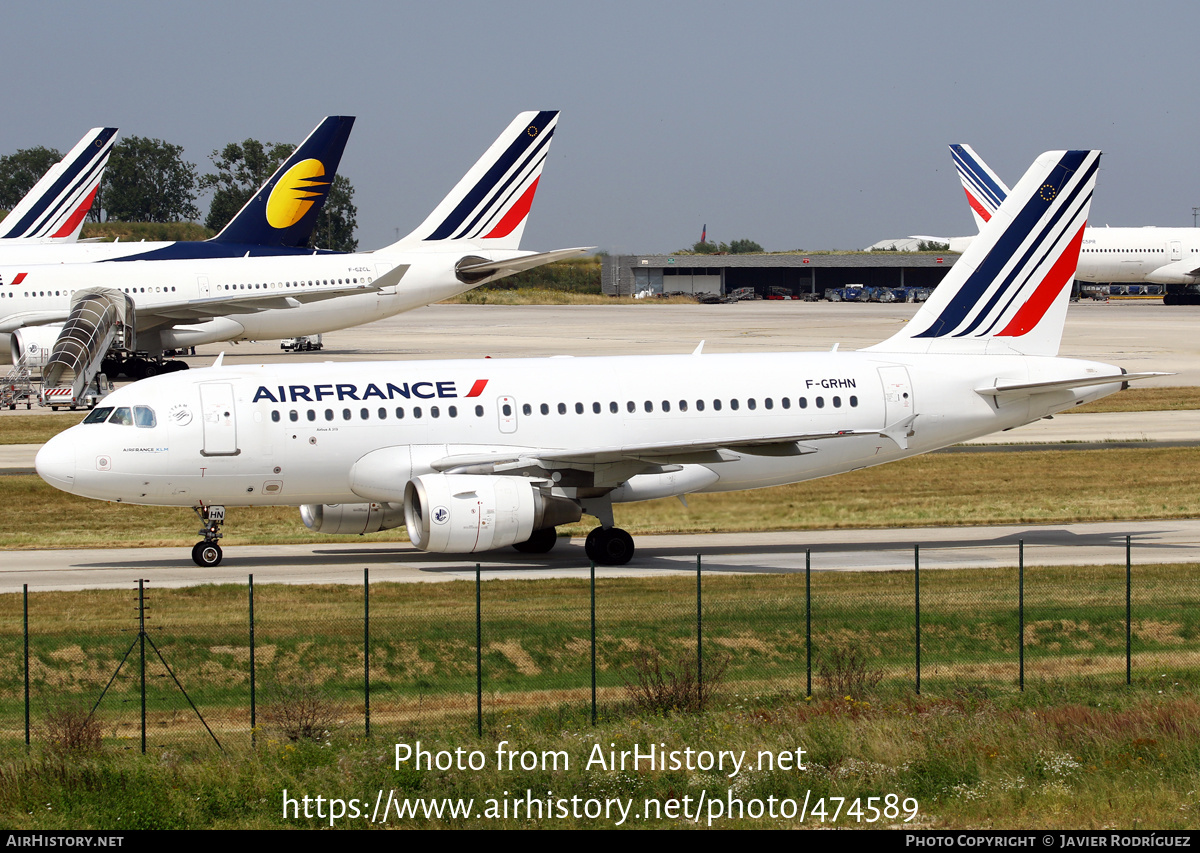 Aircraft Photo of F-GRHN | Airbus A319-111 | Air France | AirHistory.net #474589