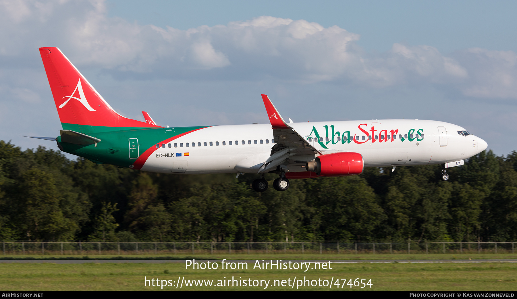 Aircraft Photo of EC-NLK | Boeing 737-81M | AlbaStar | AirHistory.net #474654