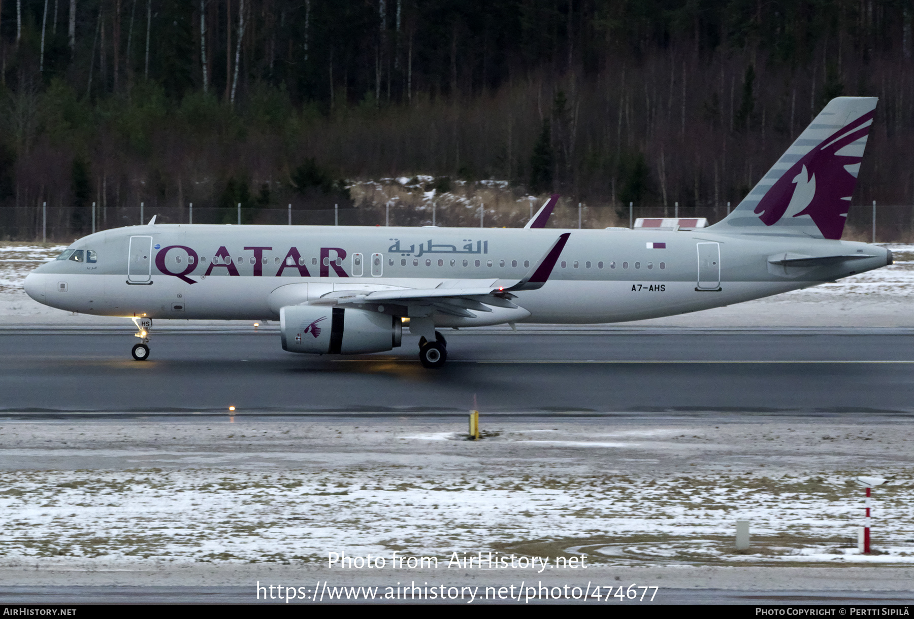 Aircraft Photo of A7-AHS | Airbus A320-232 | Qatar Airways | AirHistory.net #474677