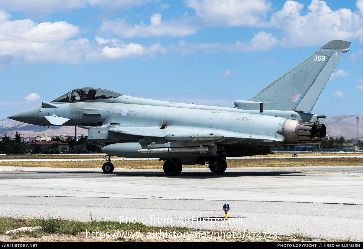 Aircraft Photo of ZK369 | Eurofighter EF-2000 Typhoon FGR4 | UK - Air Force | AirHistory.net #474725