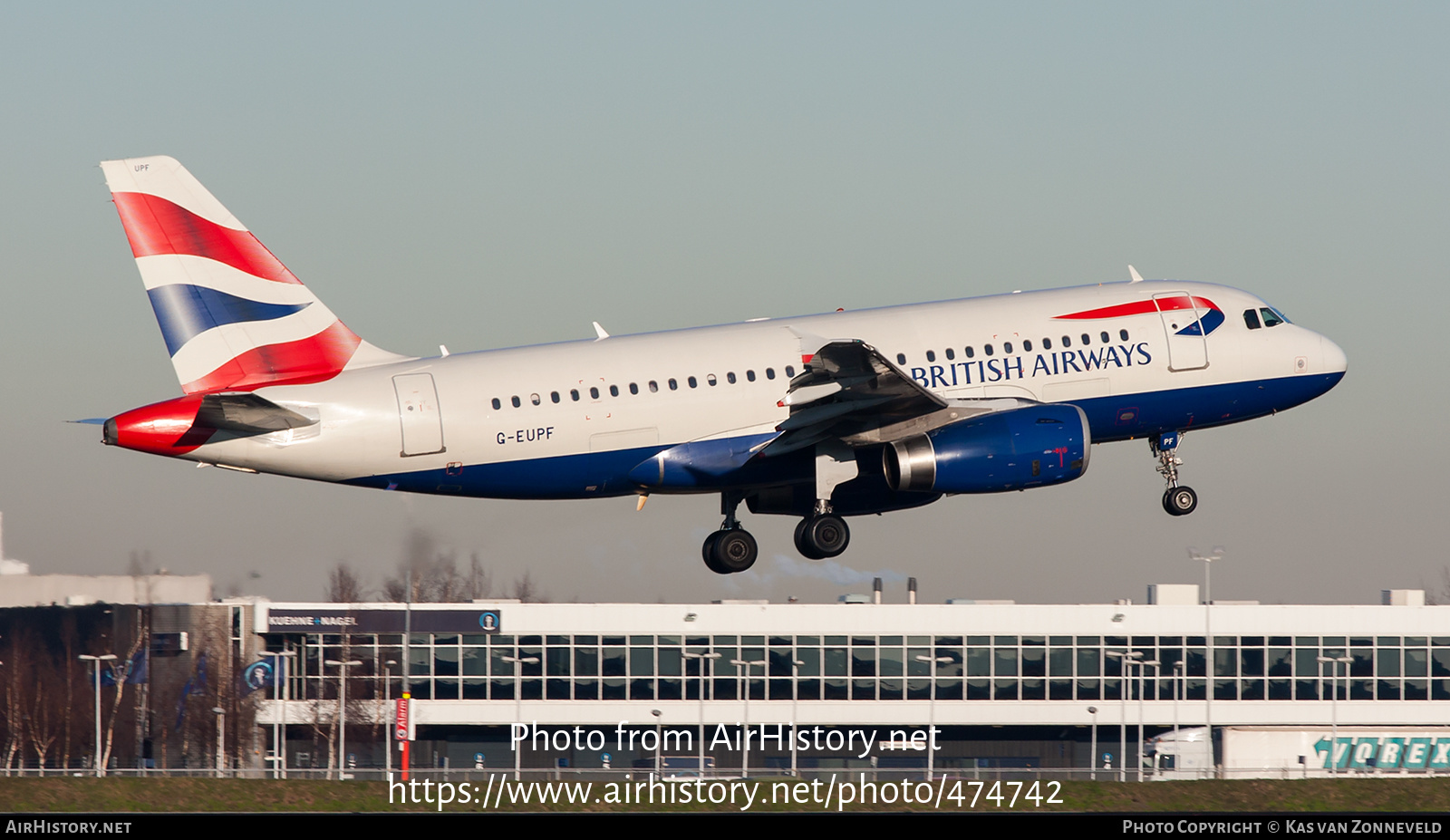 Aircraft Photo of G-EUPF | Airbus A319-131 | British Airways | AirHistory.net #474742