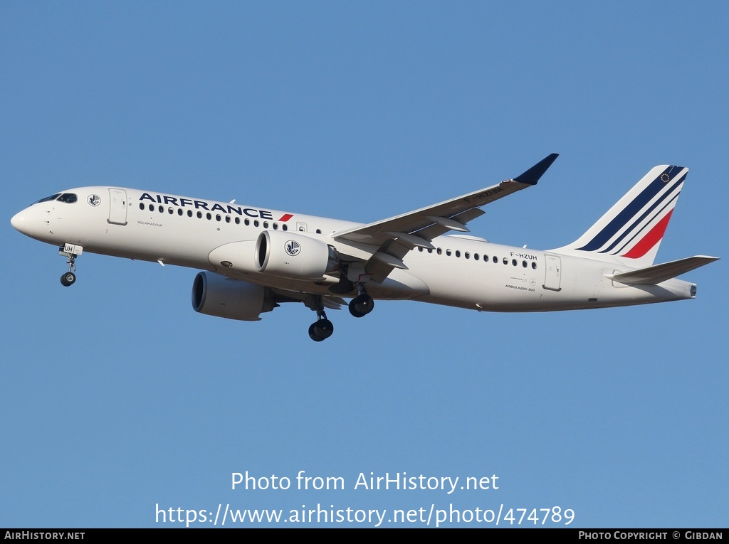 Aircraft Photo of F-HZUH | Airbus A220-371 (BD-500-1A11) | Air France | AirHistory.net #474789