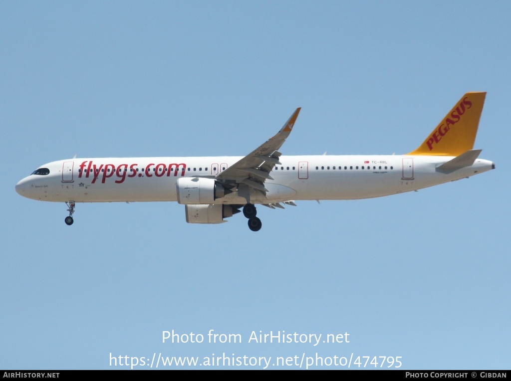 Aircraft Photo of TC-RBL | Airbus A321-251N | Pegasus Airlines | AirHistory.net #474795