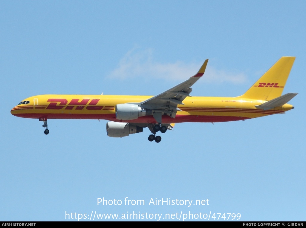 Aircraft Photo of D-ALEP | Boeing 757-2Q8(PCF) | DHL International | AirHistory.net #474799