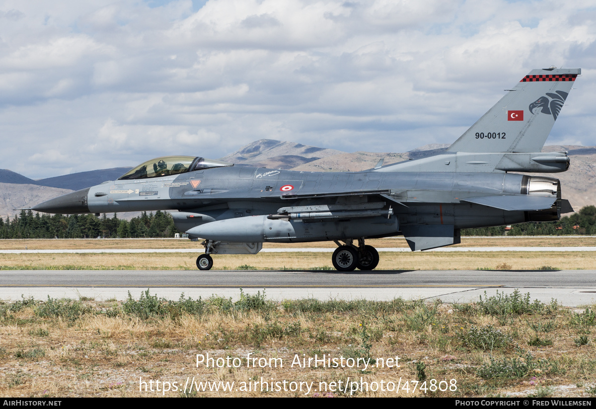 Aircraft Photo of 90-0012 | Lockheed Martin F-16C Fighting Falcon | Turkey - Air Force | AirHistory.net #474808