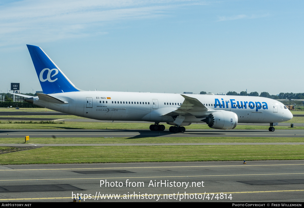 Aircraft Photo of EC-NGS | Boeing 787-9 Dreamliner | Air Europa | AirHistory.net #474814