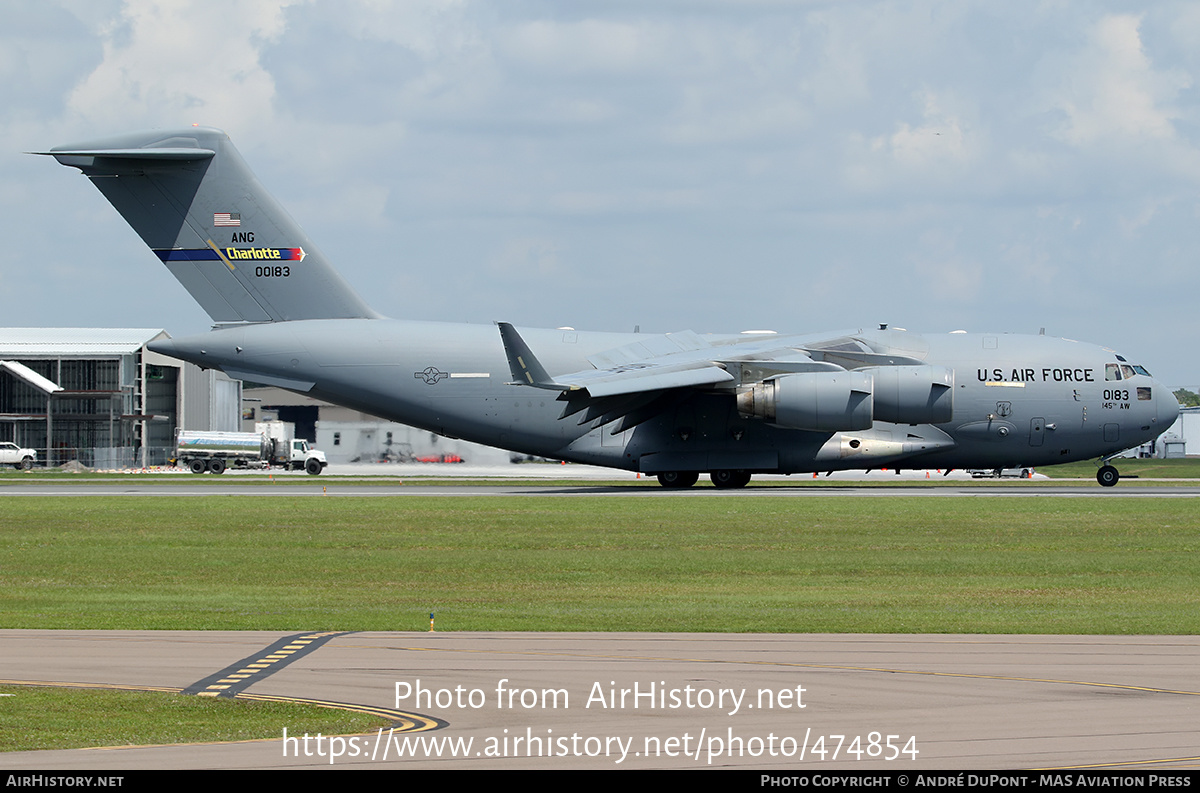 Aircraft Photo of 00-0183 / 00183 | Boeing C-17A Globemaster III | USA - Air Force | AirHistory.net #474854