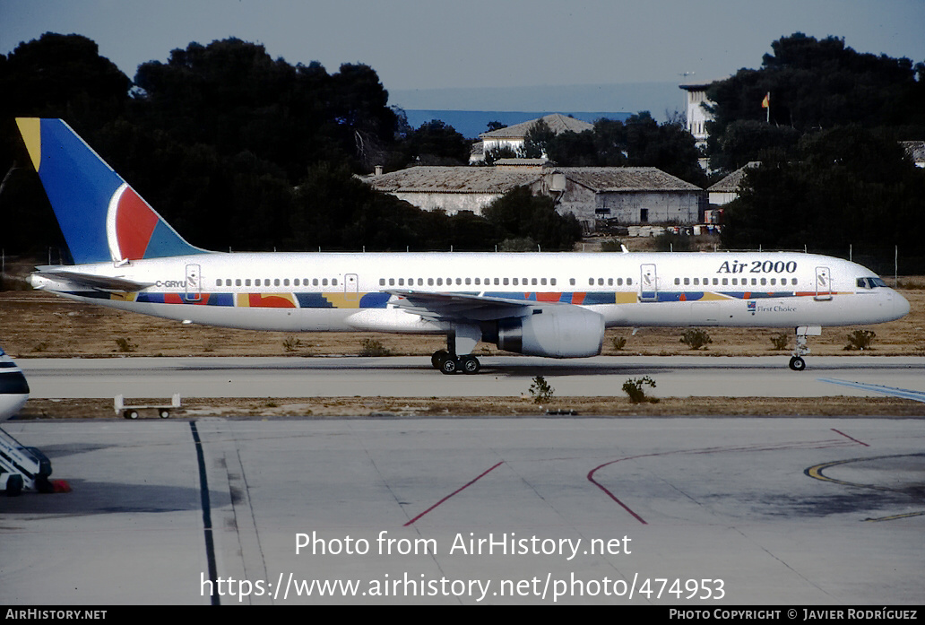 Aircraft Photo of C-GRYU | Boeing 757-28A | Air 2000 | AirHistory.net #474953