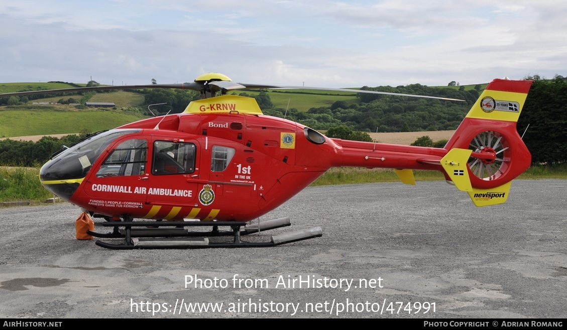 Aircraft Photo of G-KRNW | Eurocopter EC-135T-2 | Cornwall Air Ambulance | AirHistory.net #474991